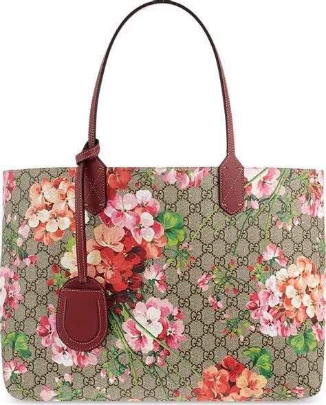 gucci tote bag with flowers|gucci tote bag with zipper.